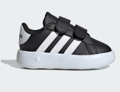 Tenis Adidas Grand Court Base 2.0 Negro/Blanco Bebe